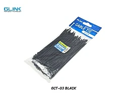 เคเบิ้ลไทร์ 8 นิ้ว สีดำ GLINK รุ่น GCT-03 BLACK [100 เส้น]