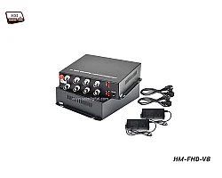 Fiber Optic Video Converter 8 Channel 1080p